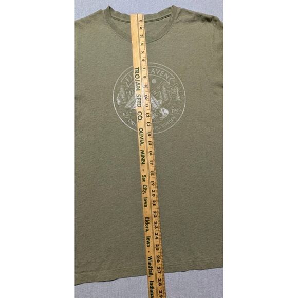 Fjällräven Lagerplats Graphic T-Shirt Olive Green Men’s Medium Outdoors - Picture 10 of 10